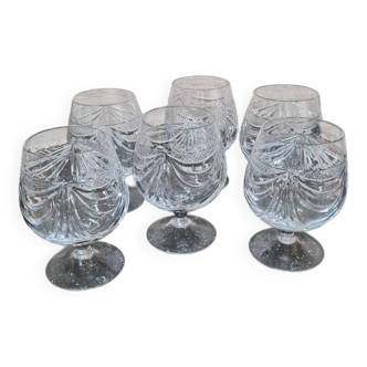 6 verres à pieds
