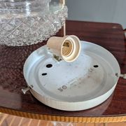 Vintage moulded glass wall light / ceiling light
