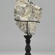 Duo pyrite & quartz cristallin — sculptures minérales sur socles