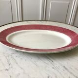 Raspberry pink oval dish 20-30s
