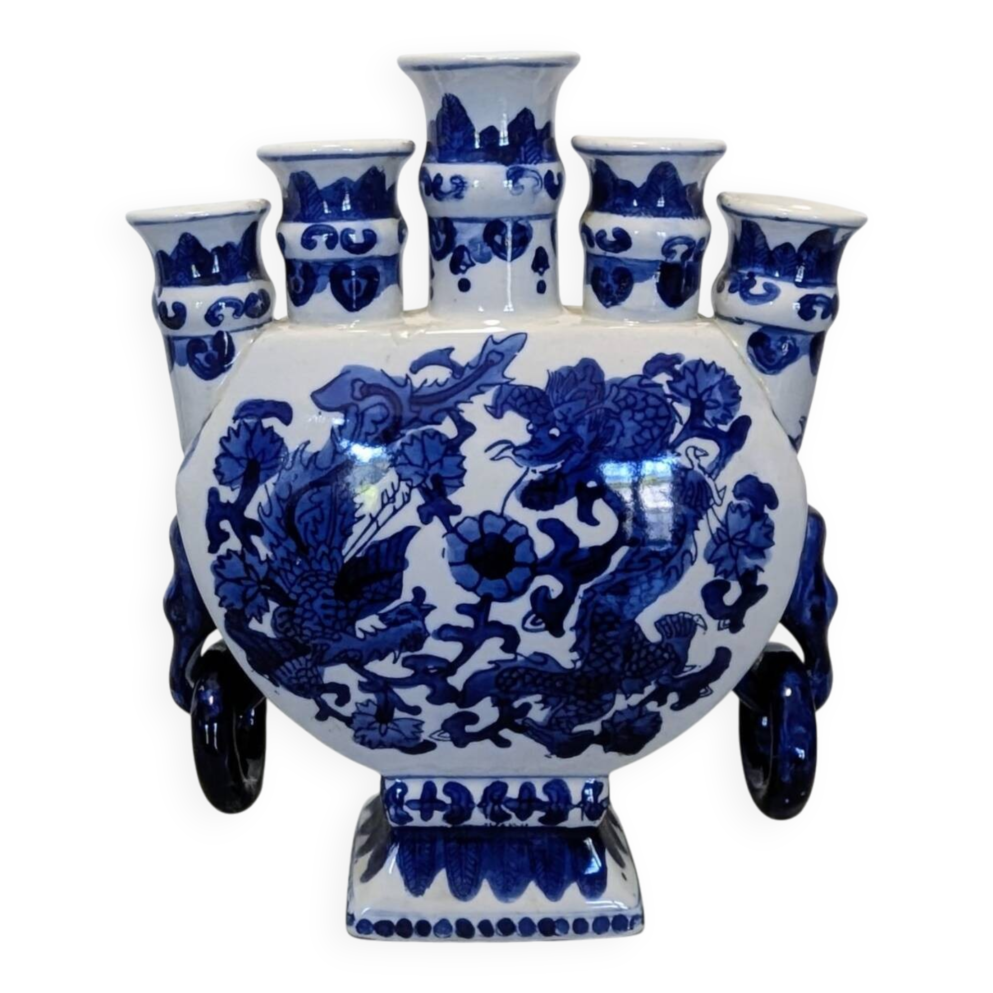 Chinese Tulipiere Vase Bouquetière