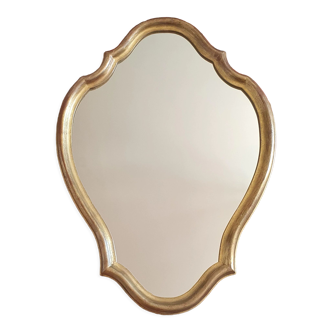 Gilded wooden mirror 71 cm