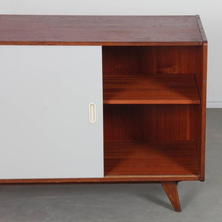 Oak chest of drawers, model U-452 by Jiri Jiroutek, 1960