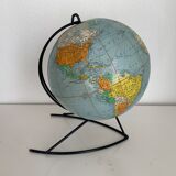Vintage 1960 Girard Barrère world map globe - 33cm