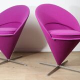 Pair of Verner Panton “Cone Chair” model chairs, Vitra edition