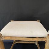 Duo tabourets bois d’olivier