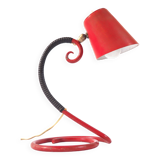 Red spiral cocotte lamp
