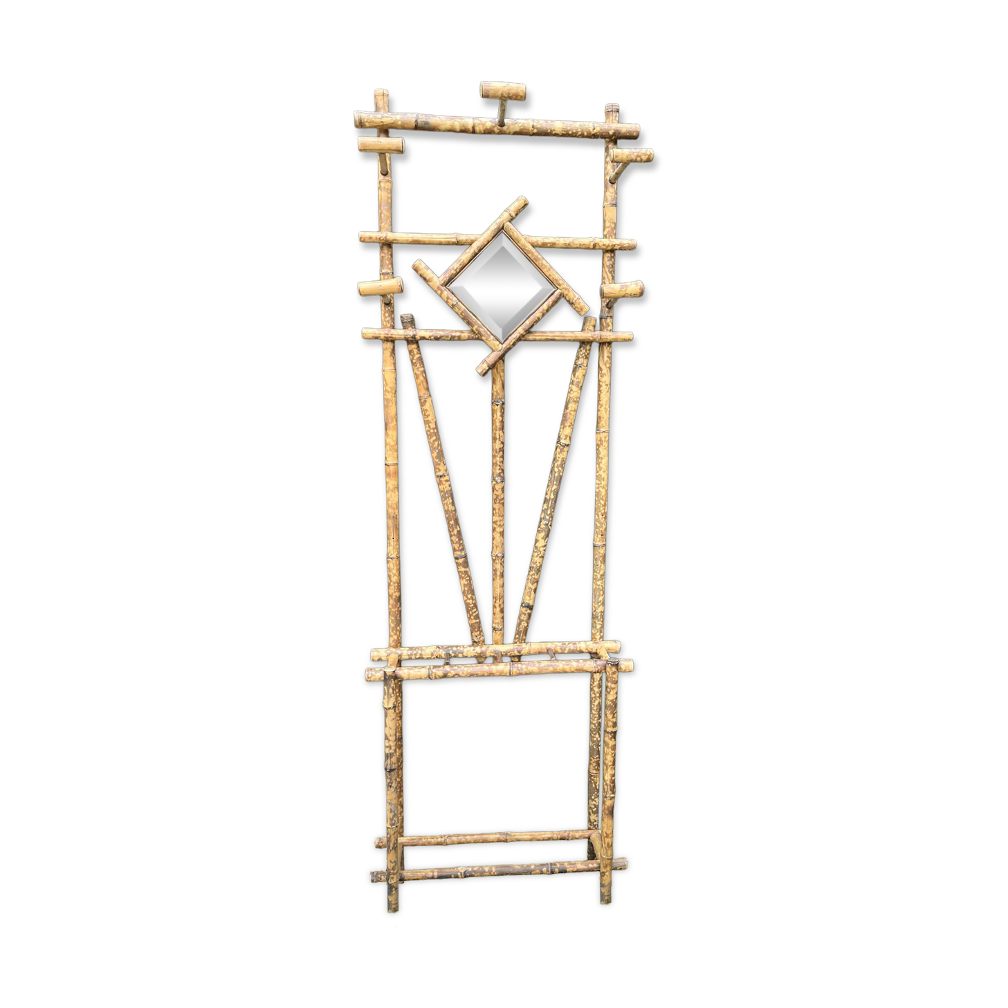 Vintage bamboo coat rack