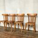 Wooden chairs bistrot