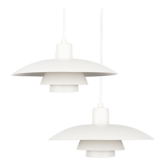Paire de lampes danois vintage ph 4/3 par poul henningsen, louis poulsen, 1966