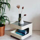 Vintage space age trolley coffee table Opal Mōbel 1970’s