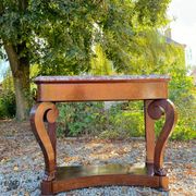 19th Century Empire Style Mahogany Console Table