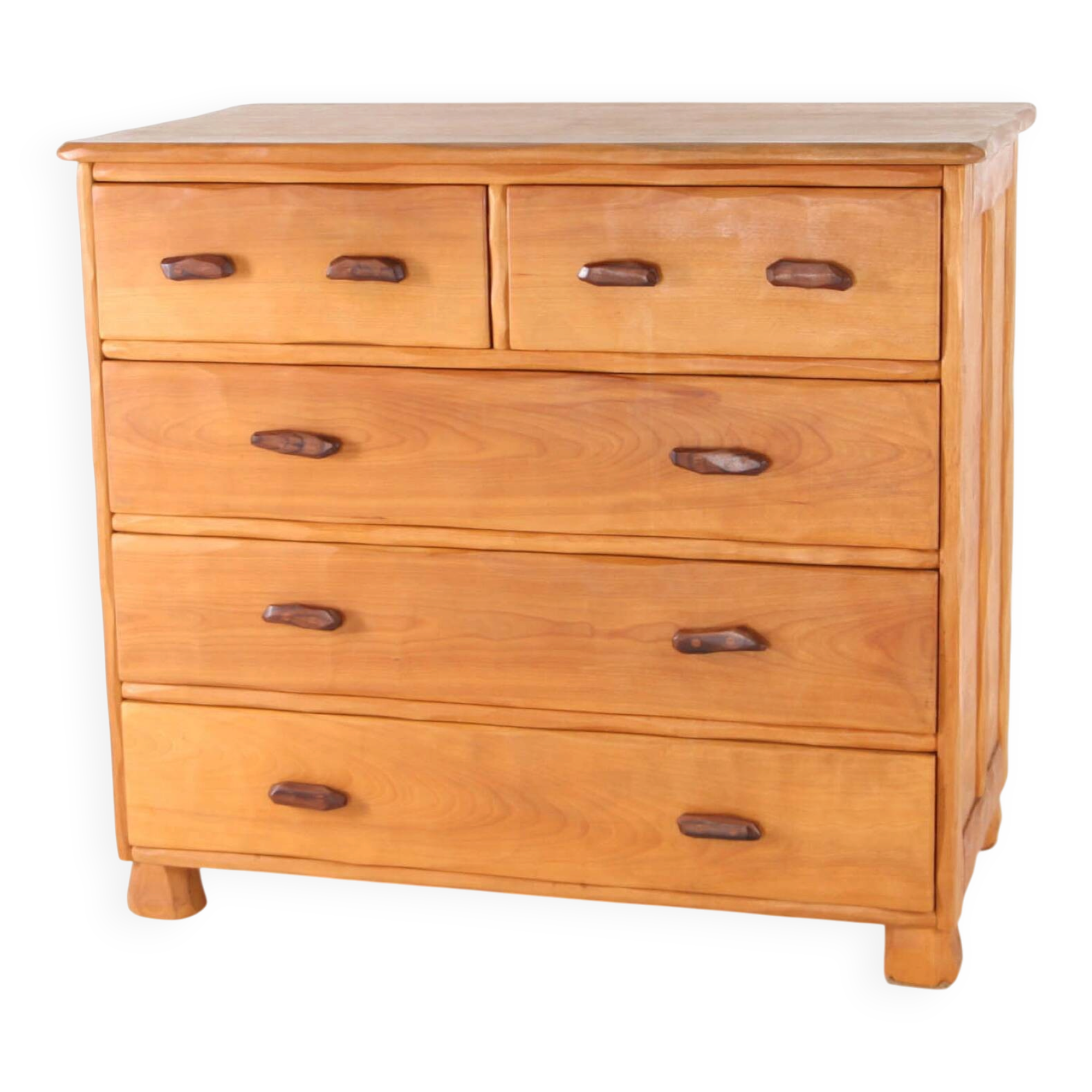 Elm "organic" chest of drawers