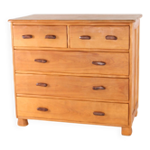 Elm "organic" chest of drawers