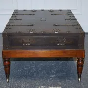 Large Coffee Table with Drawers on Both Sides by Theodore Alexander