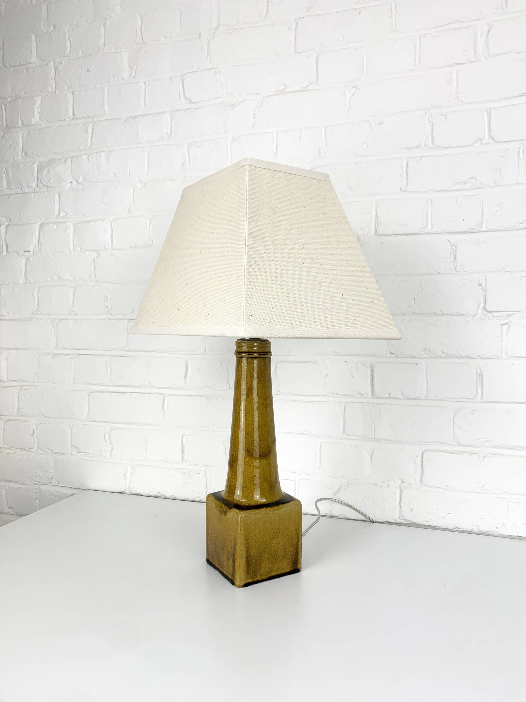 Scandinavian ceramic table lamp, Nils Kähler for HAK, Denmark, 1960s
