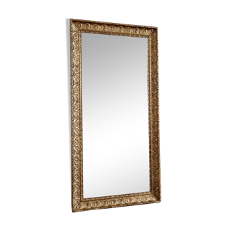 Miroir 150 x 85 CM ancien dorure feuille d or Napoléon III | Selency