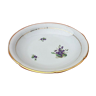 Service dish with floral decoration enhanced with a gold edge Limoges porcelain