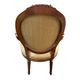 Pair of medallion back armchairs in Louis XVI style - late 19th century