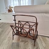 Rattan magazine holder