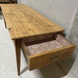 Antique solid wood table – chic country farmhouse style