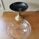 Brass and glass cup