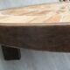 Table basse ronde signée capron