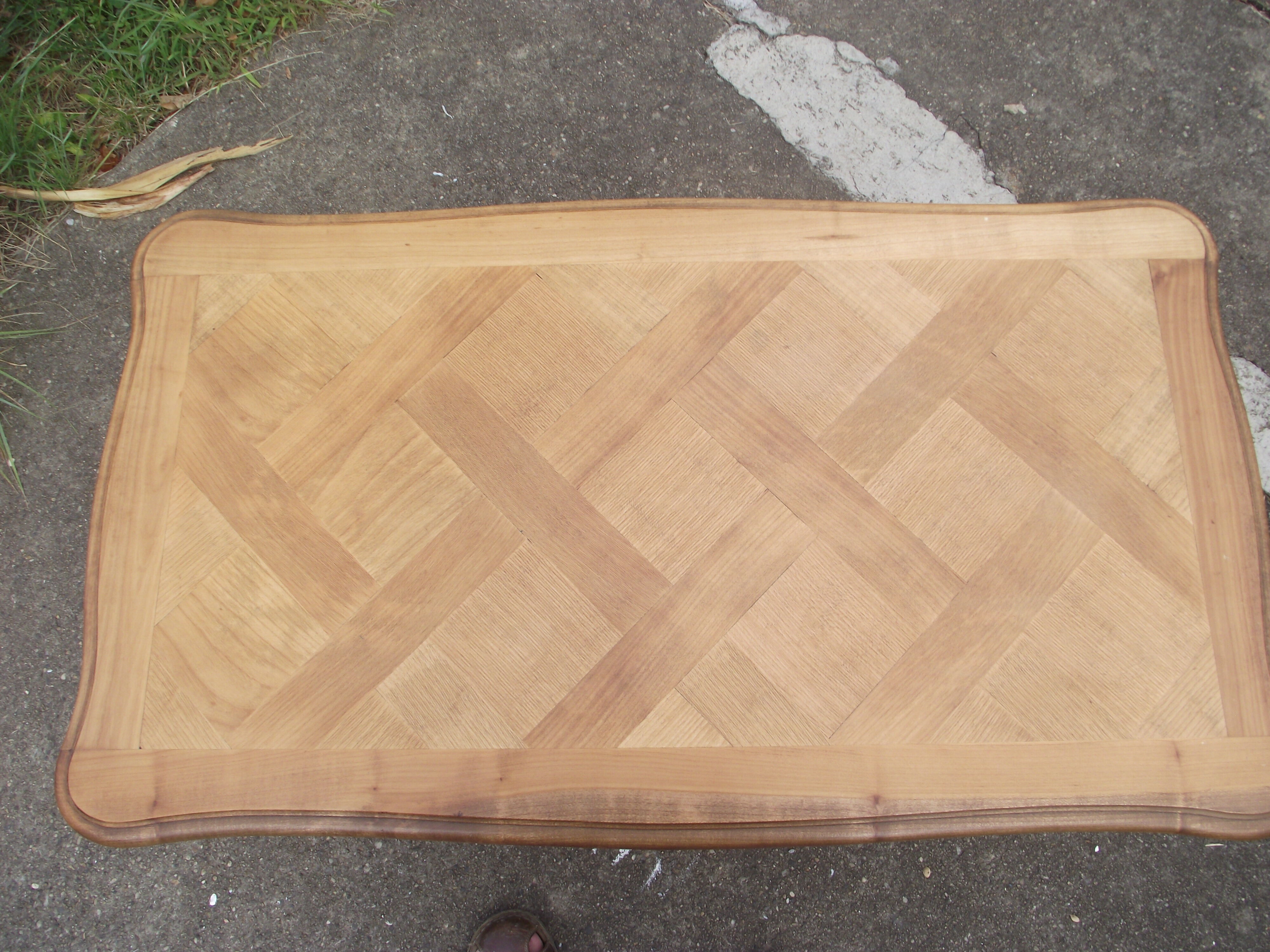 Louis XV-style coffee table in cherry