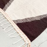 Kilim berber Moroccan ecru with colorful patterns 268x160cm