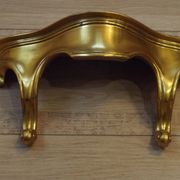 Vintage Ornate Gold Resin Wall-Mounted Mirror & Matching Console Table 5055