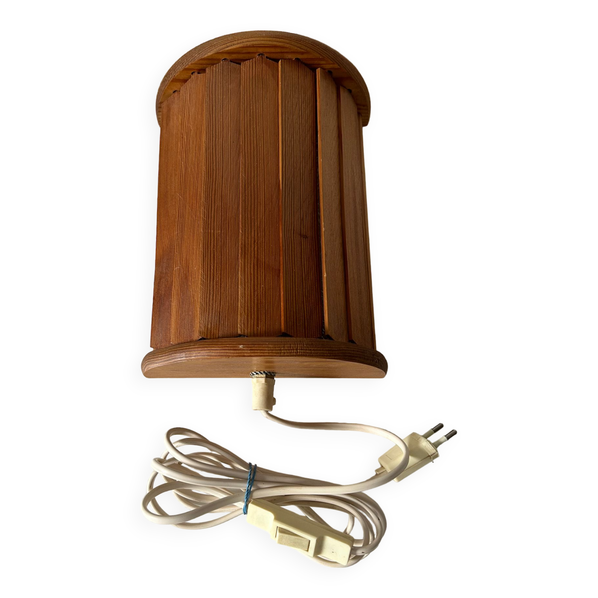 Ikea pine wall lamp vintage