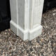 Louis XVI style fireplace in white Carrara marble circa 1880.