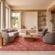 Tapis berbère en laine pure fait main artisanal authentique taille 2/3 m