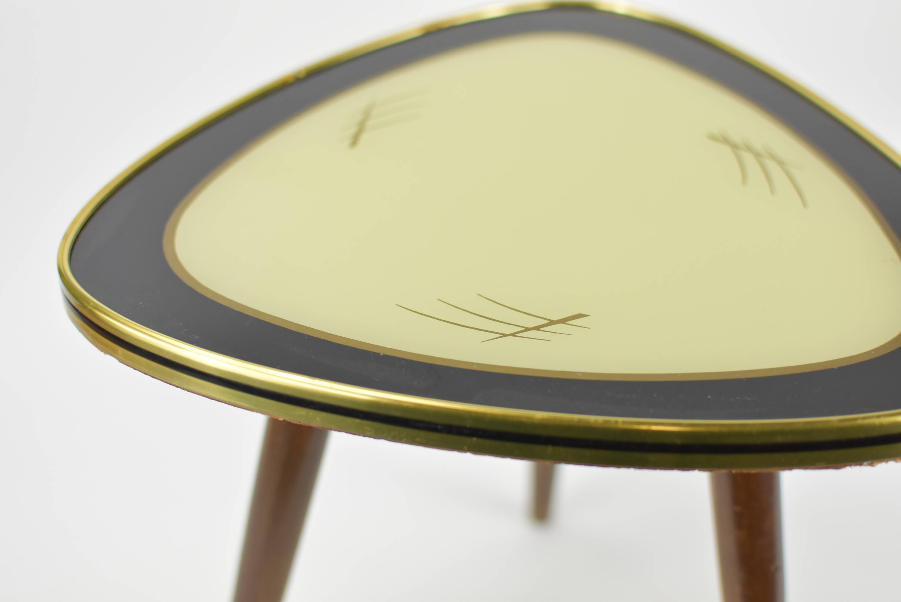 Vintage glass tray stand.