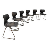 Chaises empilables vintage Pagwood Flötotto 1960