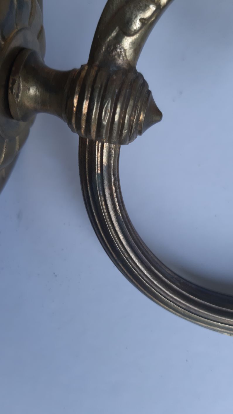 Art deco bronze wall lamp