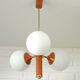 Lustre Spoutnik vintage suspendu Space Age orange rétro éclairage de plafond