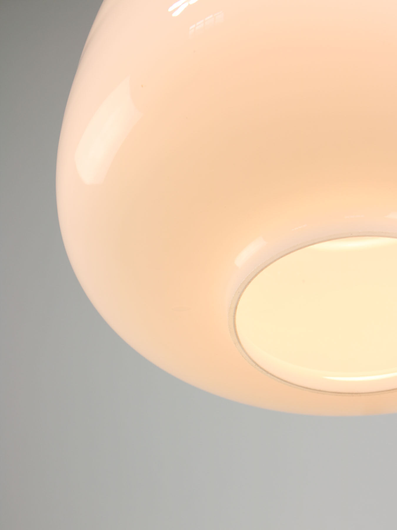 Mid-century Opaline Pendant Lamp