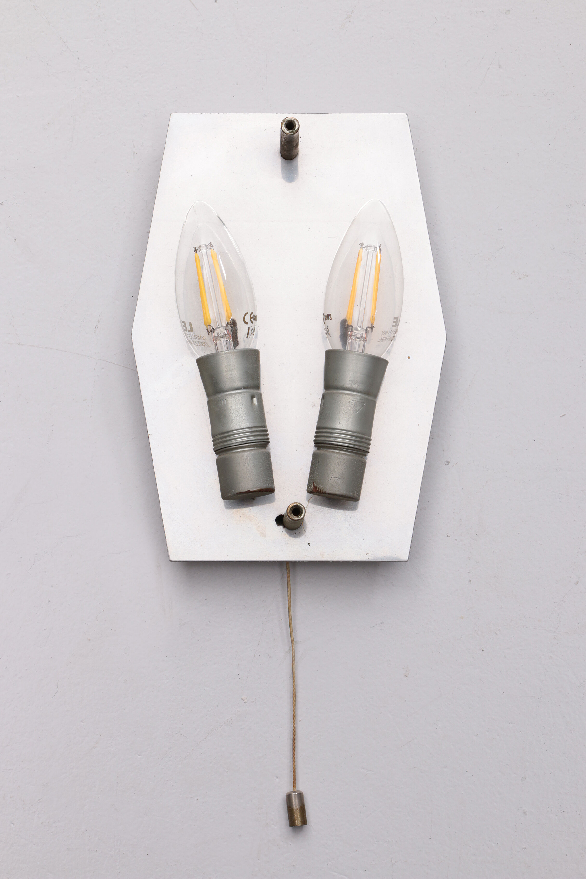 Wall lamp of frosted glass, 1960 Germany