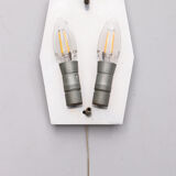 Wall lamp of frosted glass, 1960 Germany