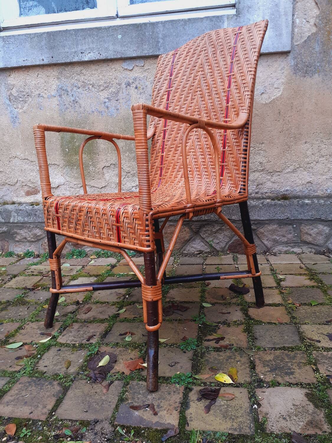 Rattan armchair from the 1920s