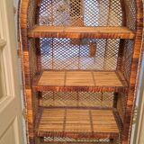Rattan and wicker shelf H146cm×W65 cm×D34cm