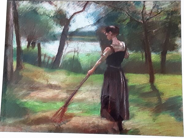 Jeune fille dans le parc