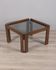 Vintage 1970s Coffee Table in Wood and Glass, Italian Design