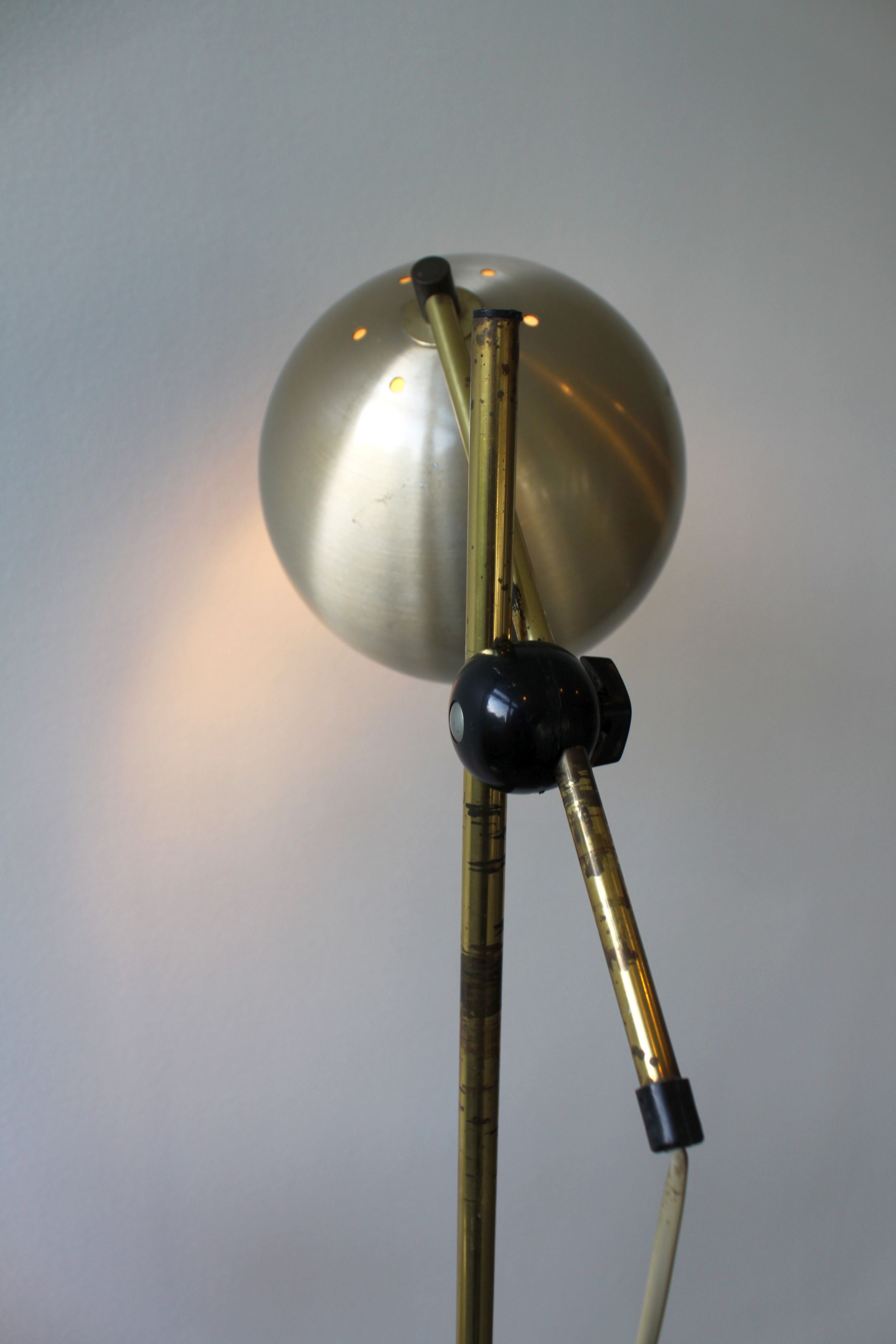 Floor lamp 2 globes, Herda, 1946