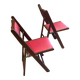 Paire de chaises pliantes vintage shangaï