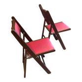 Paire de chaises pliantes vintage shangaï
