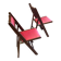 Paire de chaises pliantes vintage shangaï
