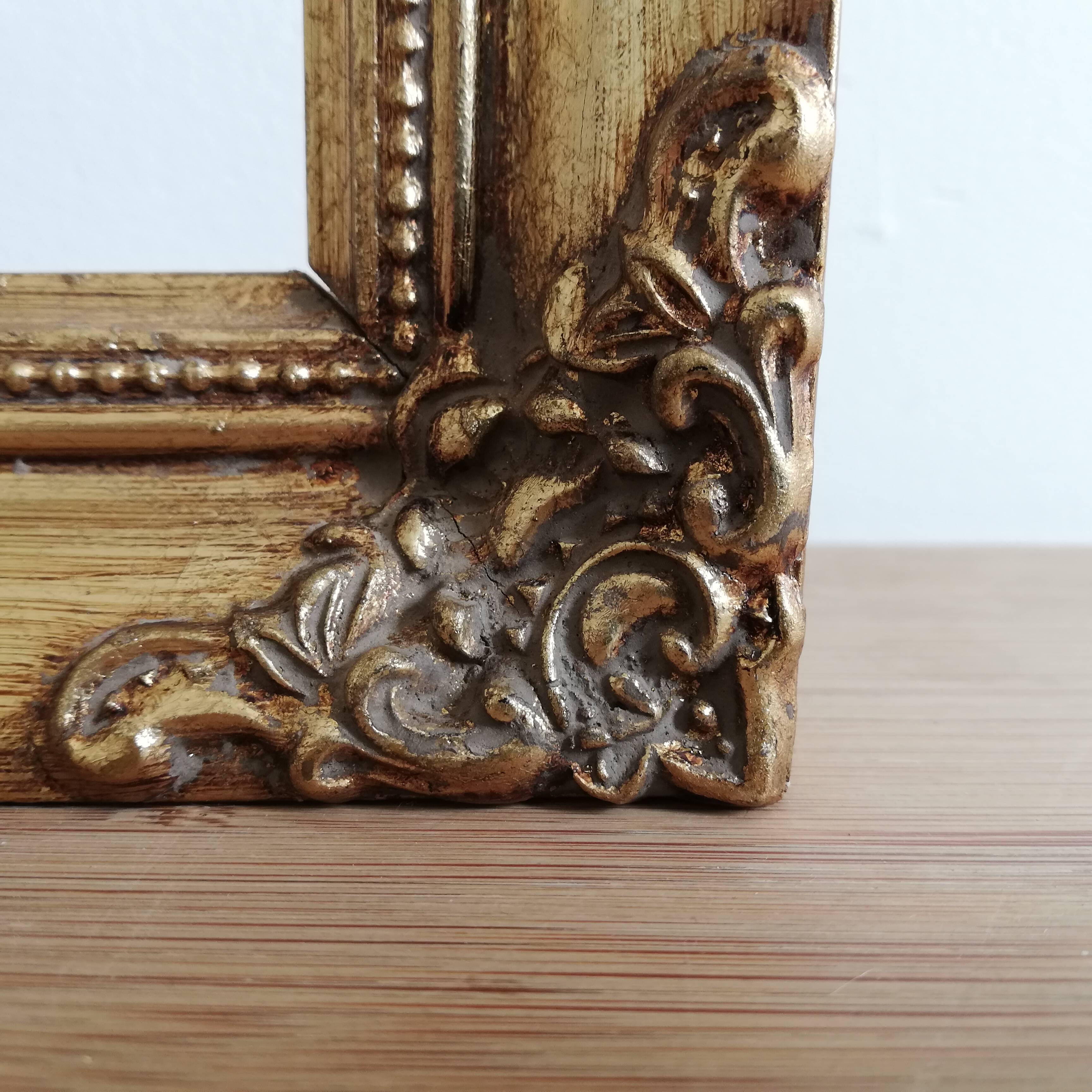 Golden wood frame