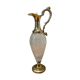 Aiguière en verre et metal doré d'Italie